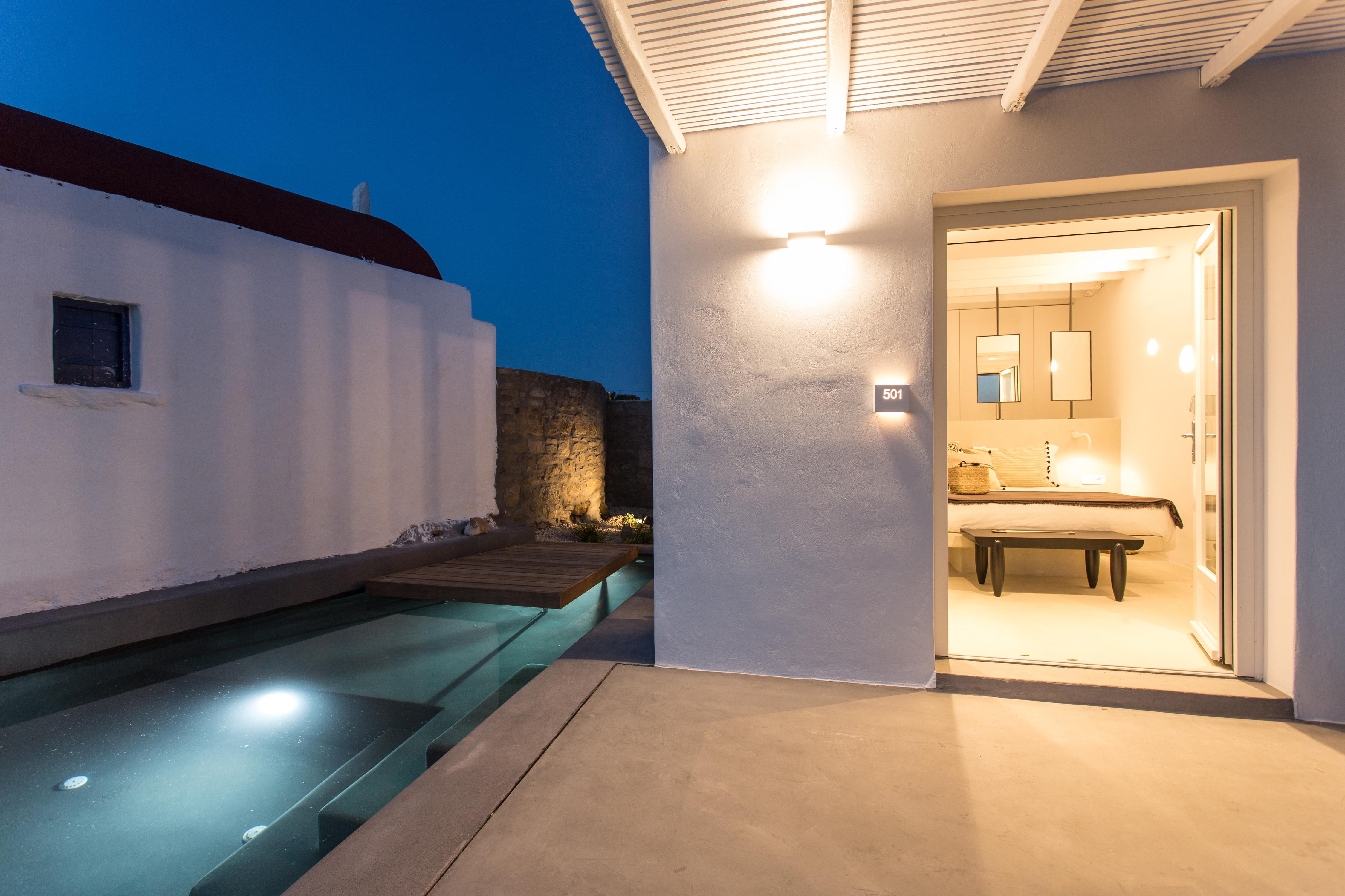 Ostraco Suites Mykonos Town Bagian luar foto