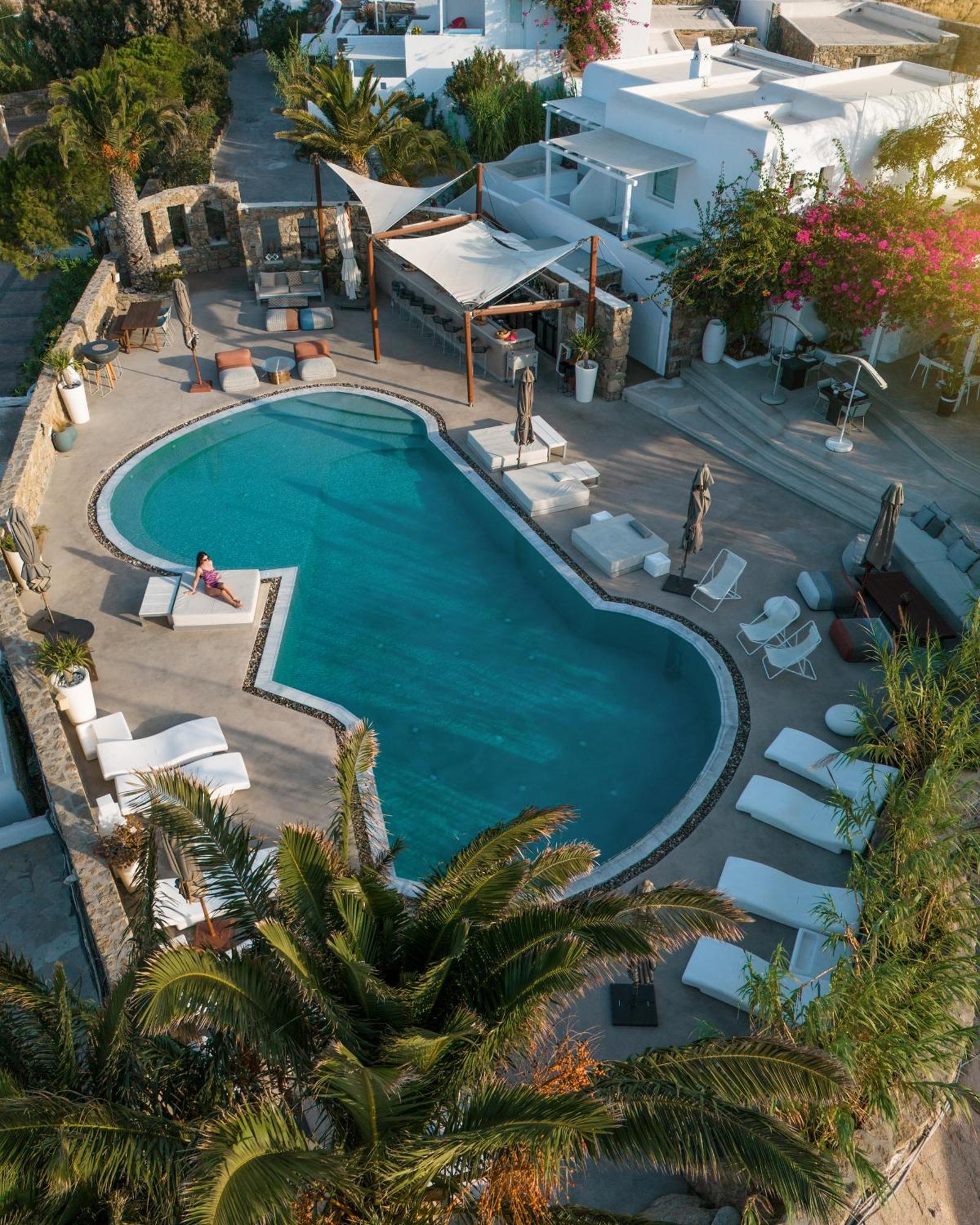Ostraco Suites Mykonos Town Bagian luar foto